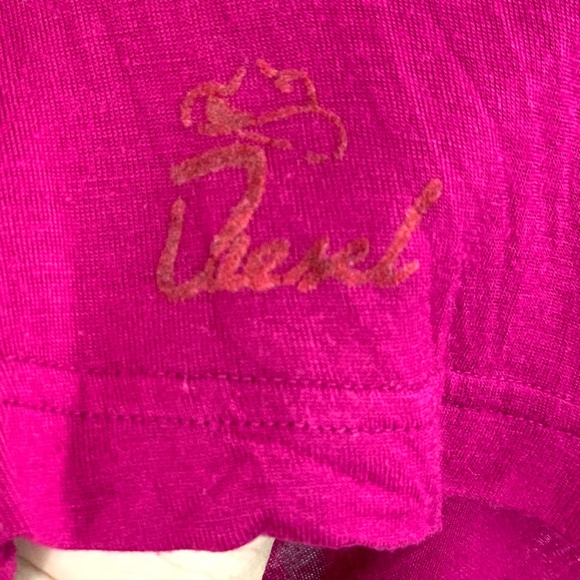 DIESEL | Fitted Long Sleeve Raw Edge Open Back Top - Picture 4 of 9